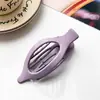Presilha de Cabelo Oval Fosca Simples de PC para Mulheres, Estilo Preguiçoso, Coque na Nuca, Presilha Tubarão, Rabo de Cavalo, Grande Acessório de Cabelo com Presilha Bico de Pato