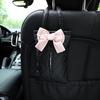 Caja de Pañuelos con Lazo para Coche Xiaoxiang Lingge Cuero Colgante para Coche Caja de Papel Moda para Mujer Suministros para Coche