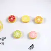 Fatias de laranja e limão em imitação de resina, pingentes de fatias de frutas, materiais para joias e acessórios artesanais DIY