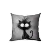 Funda de Almohada de Pelo de Gato Frito Temu Negra Gatito Lindo Cojín Hogar Sala de Estar Cojín de Sofá Admite Personalización