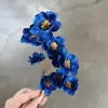 Flor de Campanilla de Plata Hecha a Mano Flor Seca Adornos Estilo Ins Decoración Artística Pequeña Fresca Flor de Ciruelo Pequeña Campana de Viento Flor de Ciruelo Decoración del Hogar