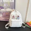 Mochila infantil estilo coreano, diseño de peluche de dibujos animados, adecuada para salidas y viajes, una mochila linda y ligera para estudiantes