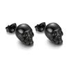 Pendientes de cabeza de fantasma personalizados transfronterizos, nuevos pendientes de calavera gótica vintage, pendientes unisex, joyería de Halloween