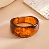 Pulsera de Resina Acrílica Redonda de Colores Transfronteriza Europea y Americana Pulsera de Lujo Ligero y Acabado de Alta Gama Pulsera Simple y de Moda Venta al por Mayor