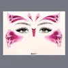 Colorido Lindo Mariposa Niños Niñas Rendimiento Pegatinas Pintura Facial Mariposa Soñadora Pegatinas Tatuaje Esquinas de los Ojos