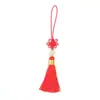 Hilo de Nylon Jade Hilo de Nudo Pequeño Ensartar Cuentas Borla Nudo Chino Borla Colgante Pequeño Borla Estilo Antiguo Marcador Colgante Adorno
