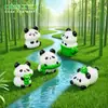 Figuras de Panda Creativas Lindas para Micro-Paisajismo, Decoraciones de Jardinería, Accesorios de Decoración DIY, Adornos para Coche