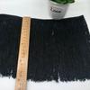 Color negro barba 10cm-50cm moda vestido latino borla barba poliéster borla negra encaje