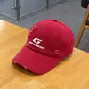Gorra de Béisbol Desgastada Otoño 2024 Nuevo para Hombre y Mujer Street Hip-Hop Letra g Gorra de Pico Adelgazante Bordado Marca de Moda