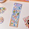 DIY Goo Card Pequeño Disco Brillantina Gradiente Acrílico Llavero Colgante Cuenta de Mano Goo Card Transparente Set Goo Card