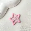 Pinza para el pelo de estrella de dopamina Y2K para niñas, Pinza lateral para flequillo infantil, Lindo BB clip de estrella de cinco puntas, Accesorio para el cabello