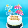 Nuevo Inserto Creativo para Pastel, Sin Importar la Edad Feliz, Larga Vida Decoración de Pastel de Cumpleaños Impresa a Color Inserto Tarjeta Inserto