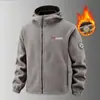 Sudadera con capucha de forro polar de doble cara estilo noruego, hecha en Fujian, una chaqueta con capucha cálida y resistente al frío para otoño e invierno