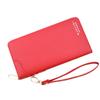 Cartera para Mujer Larga con Cremallera Cartera Simple para Mujer Clutch de Gran Capacidad Patrón Lichi Cartera Suave Bolsa para Teléfono Móvil
