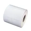 Fabricantes producen papel couché papel adhesivo para etiquetas papel para código de barras 50*40*5000 impresión de código bidimensional de dos filas