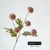 Bestseller transfronterizo: Flor de diente de león artificial de 5 cabezas de un solo tallo en colores otoñales, crisantemo, adorno de decoración para el hogar