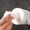 Porta-lenços retrátil de gatinho criativo prateleira de armazenamento de lenços para banheiro sem furos porta-papel higiênico retrátil de desenho animado adorável