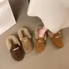 Mocassins fofos para calçar sem cadarço para mulheres, novo estilo outono/inverno 2026, sapatos confortáveis para usar ao ar livre, sapatilhas estilo Birkenstock
