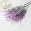 Flores artificiales hechas a medida, incluyendo lavanda de cinco hojas y salvia, para decoraciones de bodas, arreglos de flores artificiales, accesorios para fotografía y follaje para ventas transfronterizas