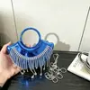 Bolso Pequeño con Borla 2026, Bolso de Noche de Comercio Exterior, Bolso de Hombro, Bolso Cruzado para Labial, Bolso de Noche Transfronterizo para Mujer