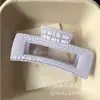 Nuevo Pasador Cuadrado Crackle para Cabello de Primavera y Verano, Estilo Dulce y Fresco Dopamina para Chicas, Accesorio para el Cabello para la Parte Posterior de la Cabeza, Pinza de Tiburón