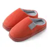 Pantuflas de Algodón para Hombre Hogareñas Otoño e Invierno Antideslizantes 2024 Nuevas para el Hogar Interior Cálidas Pantuflas de Peluche Pantuflas de Algodón para Mujer