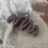 Pinza para el cabello de lujo de alta gama en color marrón, tamaño grande nuevo para cabello grueso, pinza de tiburón para recogidos en la parte posterior de la cabeza, accesorio para el cabello de uso diario