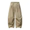 Ropa Vintage Yidao Otoño 2026 Nuevo Estilo Americano Pantalones de Guadaña Plisados Holgados Retro Unisex de Pierna Ancha Casuales