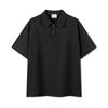 Camisa Polo de Manga Corta para Hombre, Piqué 40 Hilos Doble Cara, 240g, Color Sólido, Uniforme de Clase, Uniforme de Equipo con Logo Estampado y Bordado