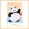 Anotações adesivas de panda de desenho animado para estudantes, etiquetas de lembrete fofas, marcadores de lembrete de escritório, notas adesivas reutilizáveis