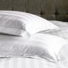 Funda de Almohada Blanca de Algodón Puro Personalizada para Hotel Hotel B&B Ropa de Cama de Lino Cubierta para Núcleo de Almohada Sobre Borde Volante Funda de Almohada