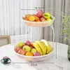 Tigela de Frutas Multicamadas de Luxo Leve Mesa de Centro da Sala de Estar Doméstica Bandeja de Doces Frutas Secas Lanche Cesta de Frutas de Exibição de Alta Qualidade