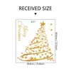Pegatinas de pared navideñas Papá Noel, renos, árbol de Navidad, decoración de escena festiva, pegatinas navideñas para ventana de cristal