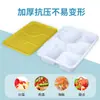 Caja de Almuerzo Desechable con Cerradura Antirrobo, Caja de Almuerzo Estudiantil con Múltiples Compartimentos, Caja para Llevar de Restaurante con Tapa, Fabricante de Caja Bento Cuadrada Engrosada