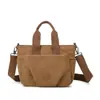 Bolso de lona vintage de alta calidad para mujer, nuevo modelo 2026, bolso de mano de gran capacidad, bolso de hombro, bolso cruzado, bolso tote versátil