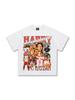 Primavera y Verano 2025 Nueva Camiseta de Algodón Pesado de Manga Corta con Estampado de Fútbol de Harry Kane para Estación Independiente Transfronteriza