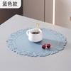 Mantel individual de silicona con encaje en relieve vintage coreano, tapete para cuenco, tapete para té, tapete anticalor, tapete para olla, tapete para plato de comedor, aislamiento nórdico