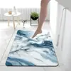Tapete de banheiro nórdico de mármore transfronteiriço, tapete absorvente de água de secagem rápida antiderrapante para box de chuveiro, tapete de piso de terra de diatomáceas resistente à sujeira e ao desgaste