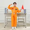 Traje de Piloto Infantil para Meninos e Meninas Fantasia de Astronauta Aviação Traje de Performance de Astronauta Traje de Performance da Força Aérea Espacial