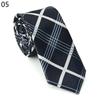 Moda Casual Británica Coreana 5CM Moderna Hombres y Mujeres Estudiantes Corbata Delgada Estrecha Estampado de Cuadros Lunares Rayas
