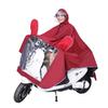 Impermeable poncho para bicicleta eléctrica de fábrica directo para adulto con doble ala y protección facial, impermeable para doble conducción al por mayor