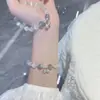 Pulsera Candado Fu Pai Ping An para Mujer Diseño de Nicho Ins Pulsera de la Suerte Pulsera Yiwu Lote Pulsera de Cristal
