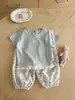 Conjunto de Pantalones Anti-Mosquitos para Bebé Nuevo 2026 Verano Dibujos Animados Camiseta de Manga Corta y Pantalones Largos Conjunto de Dos Piezas para Bebés Niñas