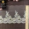 Seda de leite malha bicolor código de barras renda dourada e prateada 12cm Lolitalace acessórios para roupas infantis pronto