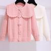 Cárdigan de punto para niña, nuevo suéter de estilo occidental para niña, abrigo de primavera y otoño, ropa de otoño para niña pequeña