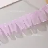 Em estoque cinto de chifon preto 2cm renda com desconto renda feita à mão acessórios de renda diy cinto de renda plissado atacado