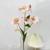 Nueva Lirio Pequeño 7 Cabezas Lirio Colorido Flor Artificial Hogar Hotel Decoración Suave Boda Paisajismo Floral Flor Artificial