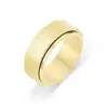 Explosiones transfronterizas para descomprimir anillo de acero de titanio 8 mm simple moda anti-ansiedad giratorio anillo de hombre joya para mano