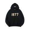 Novo Moletom com Capuz Raglan de Camada Dupla Outono e Inverno Europeu e Americano, Letras Estereoscópicas Refletivas, Suéter Esportivo de Lã Polar para Homens e Mulheres, Casal