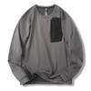 ¡Producto individual popular! ¡LT ligero! ¡Bolsillo con pegamento a presión! Camiseta casual de manga larga funcional para deportes al aire libre para hombre